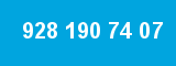 928 190 74 07 928 190 74 07